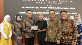 Wali Kota dan Wakil Wali Kota Tanjungbalai Hadiri Pisah Sambut Danlanal TBA. (Dok -Foto)