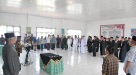 Masinton Pasaribu, S.H., M.H., pada Jumat 24 Juli 2026, resmi melantik dan mengambil sumpah/janji 35 orang Pejabat Administrator dan Pejabat Pengawas di lingkungan Pemerintah Kabupaten Tapanuli Tengah (Dok-Poto)