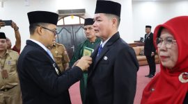 Wakil Wali Kota Muhammad Fadly Abdina Lantik 15 Pejabat Administrator dan Pengawas Serta 2 Kepala Puskesmas di Lingkungan Pemko Tanjungbalai.(Dok-Foto)
