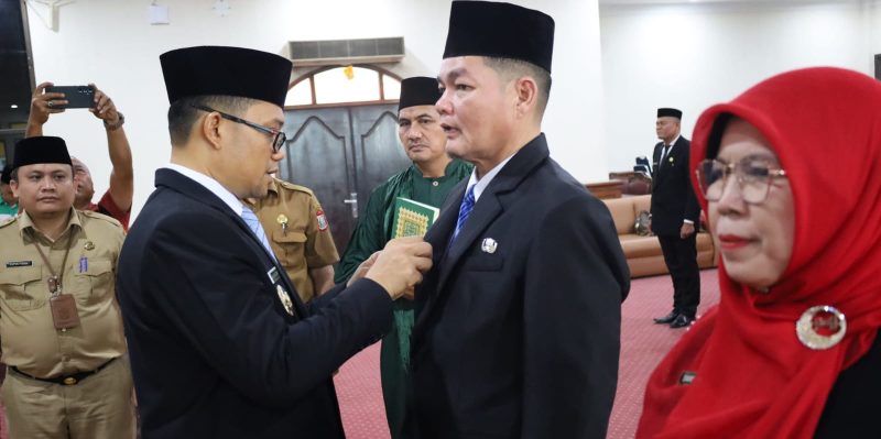 Wakil Wali Kota Muhammad Fadly Abdina Lantik 15 Pejabat Administrator dan Pengawas Serta 2 Kepala Puskesmas di Lingkungan Pemko Tanjungbalai.(Dok-Foto)