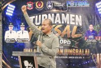 Menang 4-1 Atas Disdik, Poldam Juara Turnamen Futsal Pemko Tanjungbalai Cup 2026.(Dok-Foto)