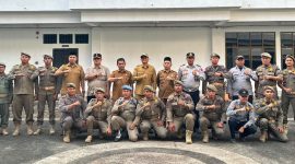 Wakil Wali Kota Tanjungbalai Melepas 12 Personel Satpol PP dan Dishub Ikuti Seleksi Komcad di Rindam I/BB Pematang Siantar.(Dok-Foto)