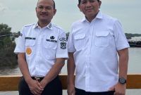Percepat NPGT dan Sertifikasi Aset, Wali Kota Mahyaruddin Salim Bersama Kepala Kanwil BPN Provsu Meninjau Sejumlah Pulau-pulau Milik Pemko Tanjungbalai.(Dok-Foto)