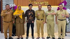 Wali Kota Tanjungbalai Terima Kunjungan Ahmad Faris Hidayah Peraih 5 Penghargaan Pada Ajang Project Ilmiah SDGs Tingkat Internasional di Malaysia.(Dok-Foto)