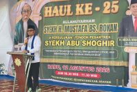 Wakil Wali Kota Tanjungbalai Hadiri Haul ke-25 Allahuyarham Syekh H Mustafa BS Rokan.(Dok-Foto)
