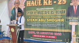 Wakil Wali Kota Tanjungbalai Hadiri Haul ke-25 Allahuyarham Syekh H Mustafa BS Rokan.(Dok-Foto)