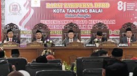 Wali Kota dan Wakil Wali Kota Tanjungbalai Hadiri Paripurna DPRD Dengarkan Pidato Kenegaraan Presiden Prabowo, Pemko Tanjungbalai Selaraskan Program Pusat dengan Daerah.(Dok-Foto)