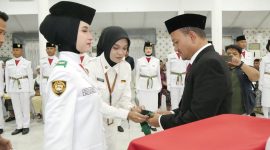 Wali Kota Mahyaruddin Salim Kukuhkan 45 Anggota Paskibraka 2026, Putra Putri Terbaik Tanjungbalai Siap Kibarkan Sang Merah Putih HUT Ke-81 Kemerdekaan RI.(Dok-Foto)