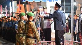Wali Kota Tanjungbalai Lepas Pawai Obor Sambut HUT-81 Kemerdekaan RI.(Dok-Foto)