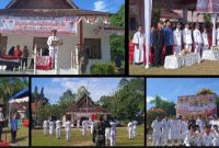 Camat Sibabangun Romulus Manullang Pimpin Upacara Pengibaran Bendera di halaman kantor camat sibabangun (Dok-Poto)