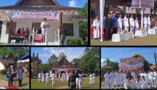 Camat Sibabangun Romulus Manullang Pimpin Upacara Pengibaran Bendera di halaman kantor camat sibabangun (Dok-Poto)