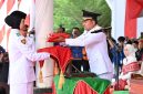 Wali Kota Tanjungbalai Pimpin Upacara Peringatan HUT Ke-81 Kemerdekaan RI Di Lapangan Sultan Abdul Jalil Rahmadsyah.(Dok-Foto)