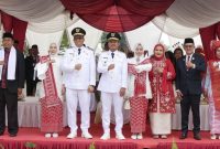 Semarak HUT-81 Kemerdekaan RI, Wali Kota dan Wakil Wali Kota Tanjungbalai Sambut Arak Arakan dan Atraksi Pawai Karnaval.(Dok-Foto)
