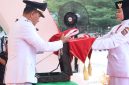 Wali Kota Tanjungbalai Pimpin Upacara Penurunan Bendera, Tutup Rangkaian HUT ke-81 RI di Kota Tanjungbalai.(Dok-Foto)