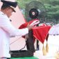Wali Kota Tanjungbalai Pimpin Upacara Penurunan Bendera, Tutup Rangkaian HUT ke-81 RI di Kota Tanjungbalai.(Dok-Foto)