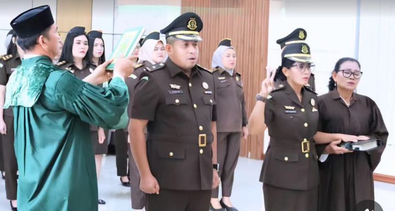 Kajari Tanjungbalai Lakukan Penyegaran Jajaran Struktural Melalui Pelantikan dan Serah Terima Jabatan Kasi.(Dok-Foto)