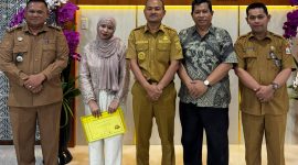 Bertemu Siti Rafiqah Zahirah Panjaitan Perwakilan Indonesia Ikuti Deutschcamp 2026 di Vietnam, Wali Kota Tanjungbalai Beri Motivasi dan Apresiasi Prestasi Yang Diraih.(Dok-Foto)