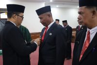 Wakil Wali Kota Muhammad Fadly Abdina Lantik dan Kukuhkan 26 Pejabat Pimpinan Tinggi Pratama, Administrator, Pengawas dan Pejabat Fungsional di Lingkungan Pemko Tanjungbalai.(Dok-Foto)