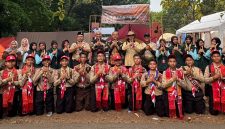 Beri Motivasi, Wali Kota Mahyaruddin Salim Sambangi Kontingen Jamnas XII Kota Tanjungbalai di Cibubur.(Dok-Foto)