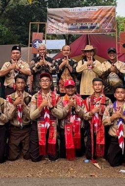 Beri Motivasi, Wali Kota Mahyaruddin Salim Sambangi Kontingen Jamnas XII Kota Tanjungbalai di Cibubur.