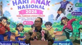 Wakil Wali Kota Tanjungbalai bersama anak-anak saat peringatan Hari Anak Nasional 2026.
