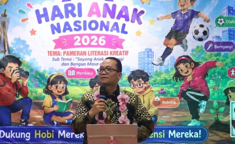 Wakil Wali Kota Tanjungbalai bersama anak-anak saat peringatan Hari Anak Nasional 2026.