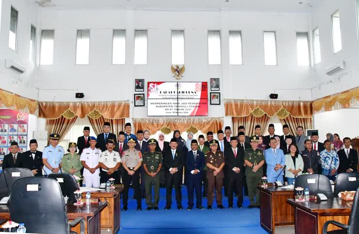 Rangkaian peringatan tahun ini diawali dengan Rapat Paripurna Istimewa yang digelar di Kantor DPRD Kabupaten Tapanuli Tengah (Dok-Poto)