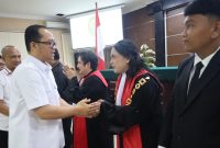 Wakil Wali Kota Muhammad Fadly Abdina Hadiri Pengambilan Sumpah Jabatan dan Pelantikan Ketua Pengadilan Negeri Tanjungbalai Karolina Selfia br Sitepu(Dok-Foto)