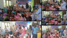 Lurah Sitonong Bangun Gordang Simarmata laksanakan sosialisasi stuntin dengan tema “Ayo Cegah Stunting” (Dok-Poto)