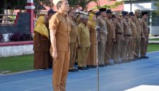 Budi Joniar H. Siahaan, SE, MM, menekankan pentingnya peningkatan kedisiplinan, loyalitas, serta kualitas pelayanan publik bagi seluruh Aparatur Sipil Negara (ASN) (Dok-Poto)