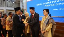 Wakil Wali Kota Tanjungbalai Hadiri Pengukuhan Ameriza Ma’ruf Moesa Sebagai Kepala Perwakilan BI Sumut.(Dok-Foto)