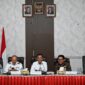 Kegiatan yang difokuskan pada pemulihan tata kelola kepegawaian pascabencana secara hibrid berlangsung di Ruang Rapat Cendrawasih Kantor Bupati di Pandan (Dok-Poto)