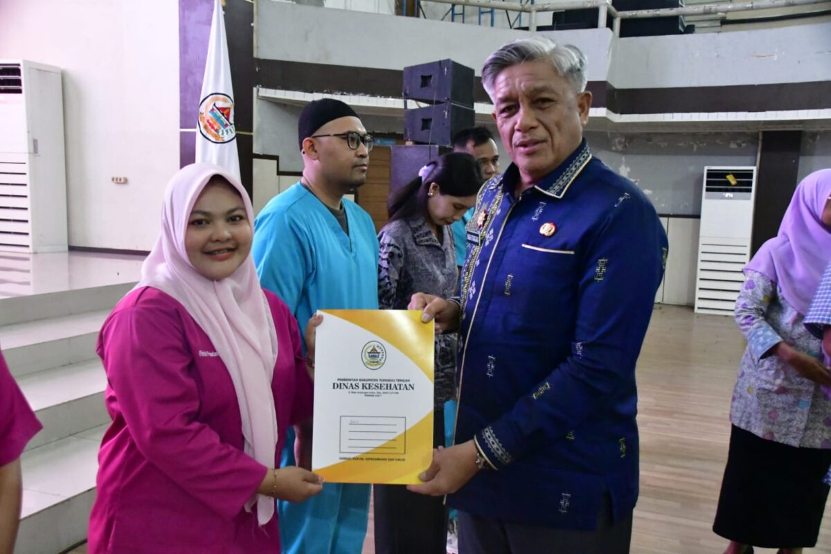 Acara penyerahan SK berlangsung khidmat di Gedung Serbaguna Pandan pada Kamis 15 Oktober 2026 (Dok-Poto)