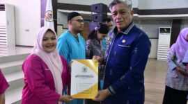 Acara penyerahan SK berlangsung khidmat di Gedung Serbaguna Pandan pada Kamis 15 Oktober 2026 (Dok-Poto)
