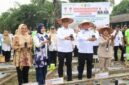 Wakil Wali Kota Tanjungbalai Bersama Ketua TP-PKK Hadiri Launching Kampus Mandiri Pangan dan Gerakan Tanam Serentak Cabai Sumut di Polbangtan Kementan Medan.(Dok-Foto)