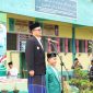 Wakil Wali Kota Tanjungbalai Inspektur Upacara Peringatan Hari Santri Nasional 2026 bersama Para Santri di Pesantren Alwashliyah Gading.(Dok-foto)