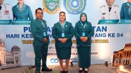 Acara Puncak Kegiatan Hari Kesatuan Gerak (HKG) PKK ke-54 Tingkat Provinsi Sumatera Utara yang digelar di Hotel Grand Mercure, Medan (Dok-Poto)