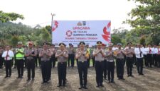 Polres Tapanuli Tengah menggelar Upacara Peringatan Hari Sumpah Pemuda ke-98 Tahun 2026 di lapangan apel Polres Tapanuli Tengah (Dok-Poto)