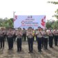 Polres Tapanuli Tengah menggelar Upacara Peringatan Hari Sumpah Pemuda ke-98 Tahun 2026 di lapangan apel Polres Tapanuli Tengah (Dok-Poto)