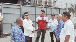 Sekretaris Komisi C DPRD Asahan Didampingi OPD Melakukan Peninjauan di Pelita Service Terkait Adanya Penutupan Akses Jalan (Fhoto dok)
