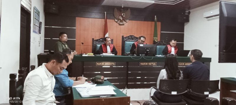 Proses persidangan PT Samera Kani Sentosa menggugat oknum Customer di Pengadilan Negeri Kisaran (Fhoto dok)