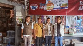 Pimpinan Bulog Cabang Asahan Bersama Satgas Pangan Melakukan Monitoring Ke Sejumlah Pasar Di Kisaran (fhoto.dok)