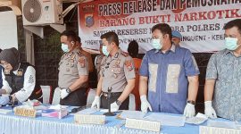 Polres Asahan Musnahkan Barang Bukti Hasil Tangkapan Hampir 5 Kg Sabu
