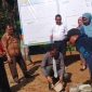 Peletakan batu pertama. Fasilitas Pendidikan berlokasi di Jalan Jendral Sudirman, Kelurahan Aek Parombunan, Kecamatan Sibolga Selatan (Dok-Poto)