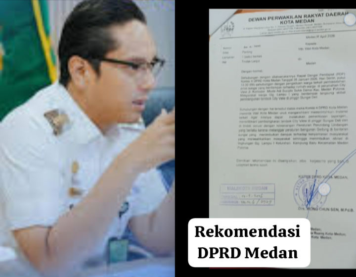 Rekomendasi DPRD Medan kepada Walikota Medan Bongkar Tembok City View yang berdampak kepada warga sekitar (Dok-Foto)