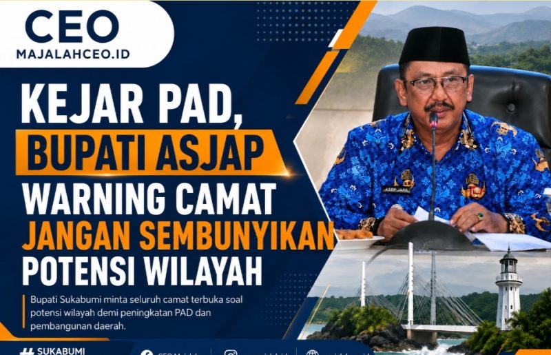 KEJAR PAD, BUPATI ASEP JAPA WARNING CAMAT JANGAN SEMBUNYIKAN POTENSI WILAYAH(Dok-Foto) 