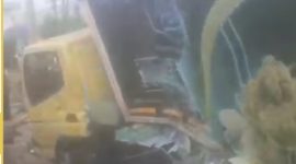 KA Siliwangi Tabrak Truk Boks di Perlintasan Cibadak, Tiga Orang Mengalami Luka-luka(Dok-Foto) 