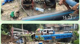 Perumda TJM Lakukan Pemasangan Pipa 10 Inci dan Perbaikan Jaringan 4 Inci di Jembatan Cibatu Cibadak(Dok-Foto) 