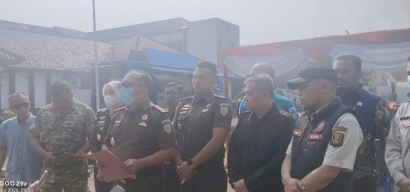 Kajari Kabupaten Sukabumi Musnahkan Barang Bukti 116 Perkara Inkracht, Tegaskan Komitmen Perangi Narkotika(Dok-Foto)
