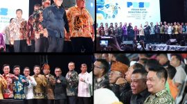Masinton Pasaribu, SH, MH, bersama jajaran Forkopimda Sumatera Utara, para kepala daerah se-Sumatera Utara, serta perwakilan konsulat jenderal negara sahabat (Dok-Poto)